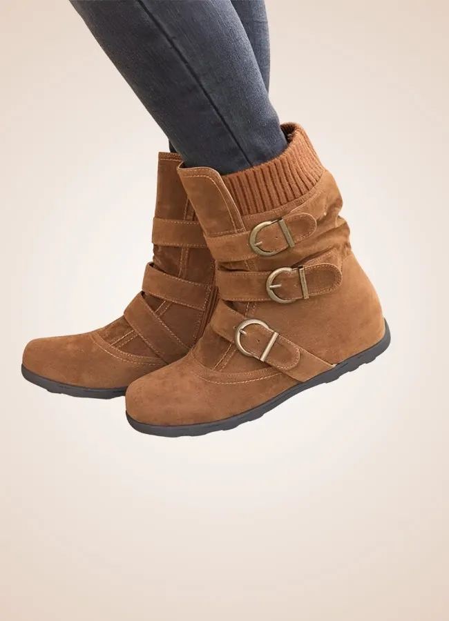 Steampunk Buckle Ankle Boots