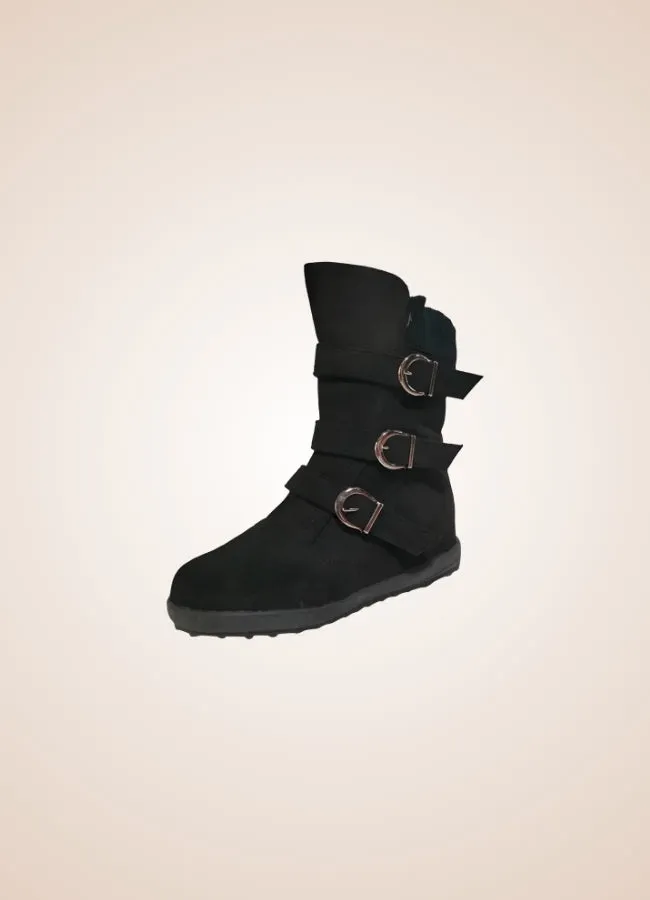 Steampunk Buckle Ankle Boots