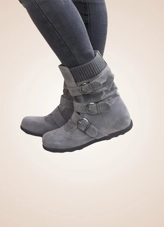 Steampunk Buckle Ankle Boots