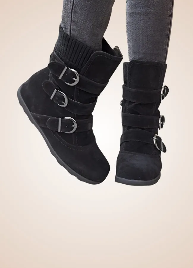 Steampunk Buckle Ankle Boots