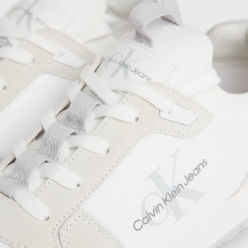 Suede Laceup sneaker - White