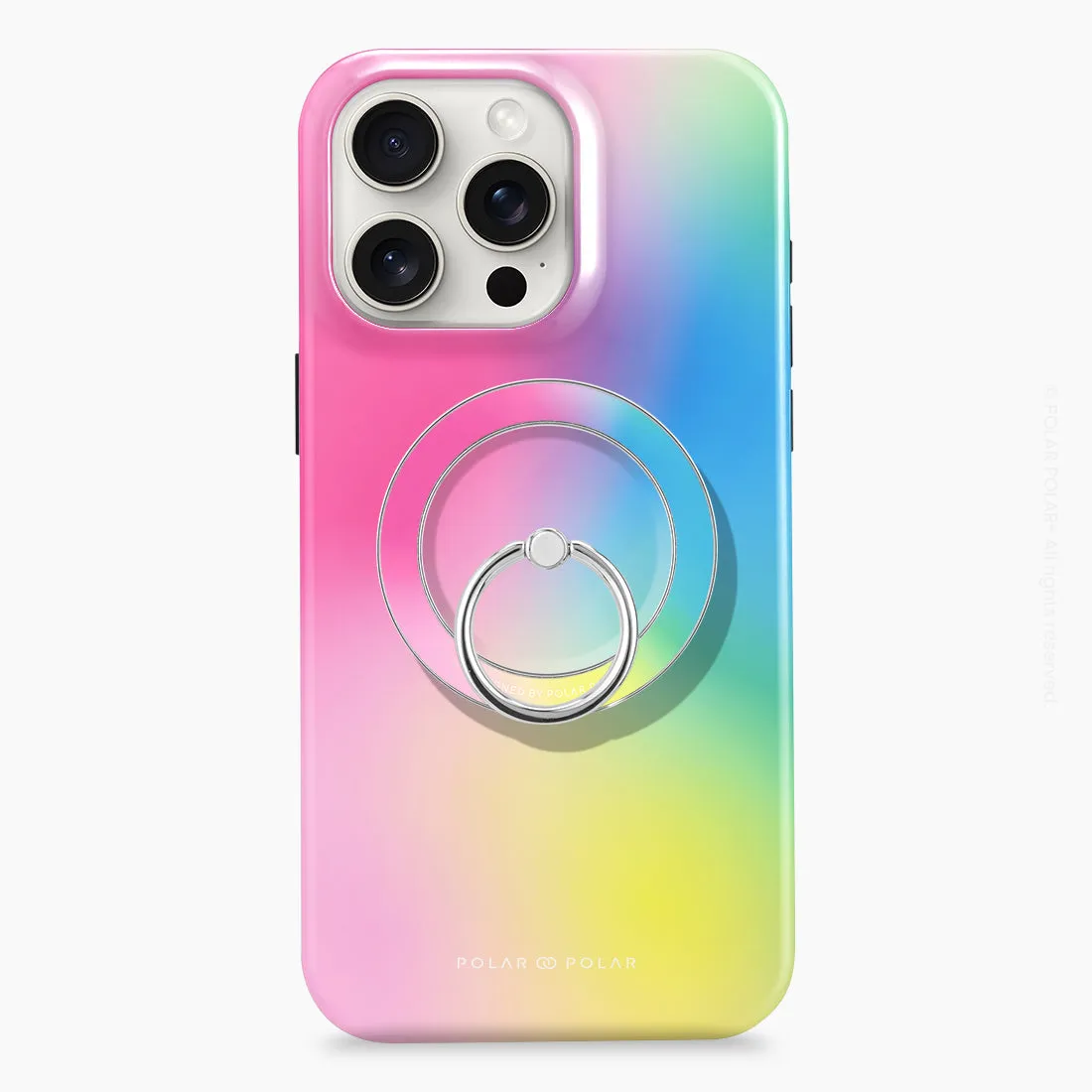 Sweet Dream Holo - Silver MagSafe Phone Grip and Ring Holder Stand