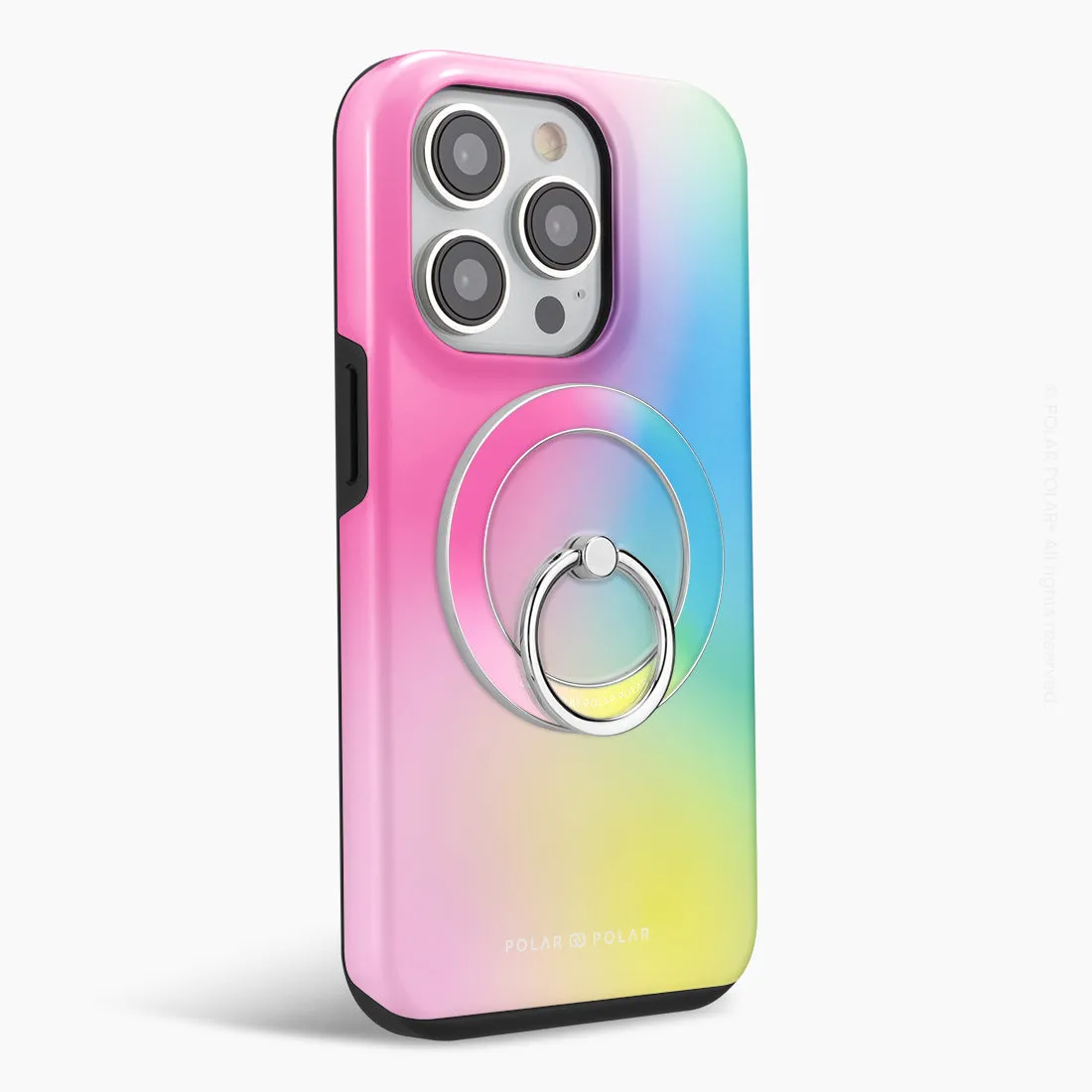 Sweet Dream Holo - Silver MagSafe Phone Grip and Ring Holder Stand