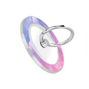 Sweet Rainbow - Silver MagSafe Phone Grip and Ring Holder Stand