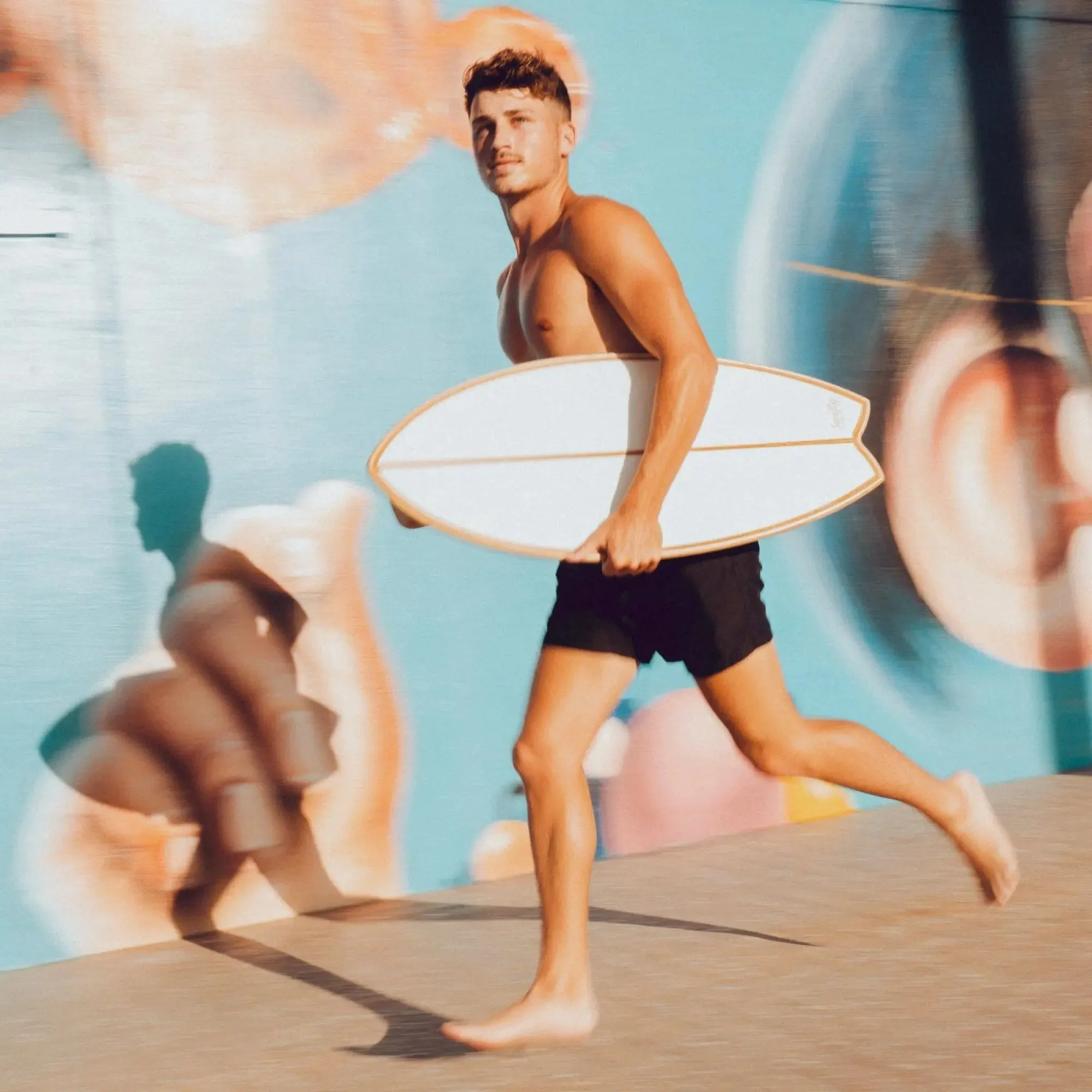 Swifty Fishtail Balance Board - Snow Fall