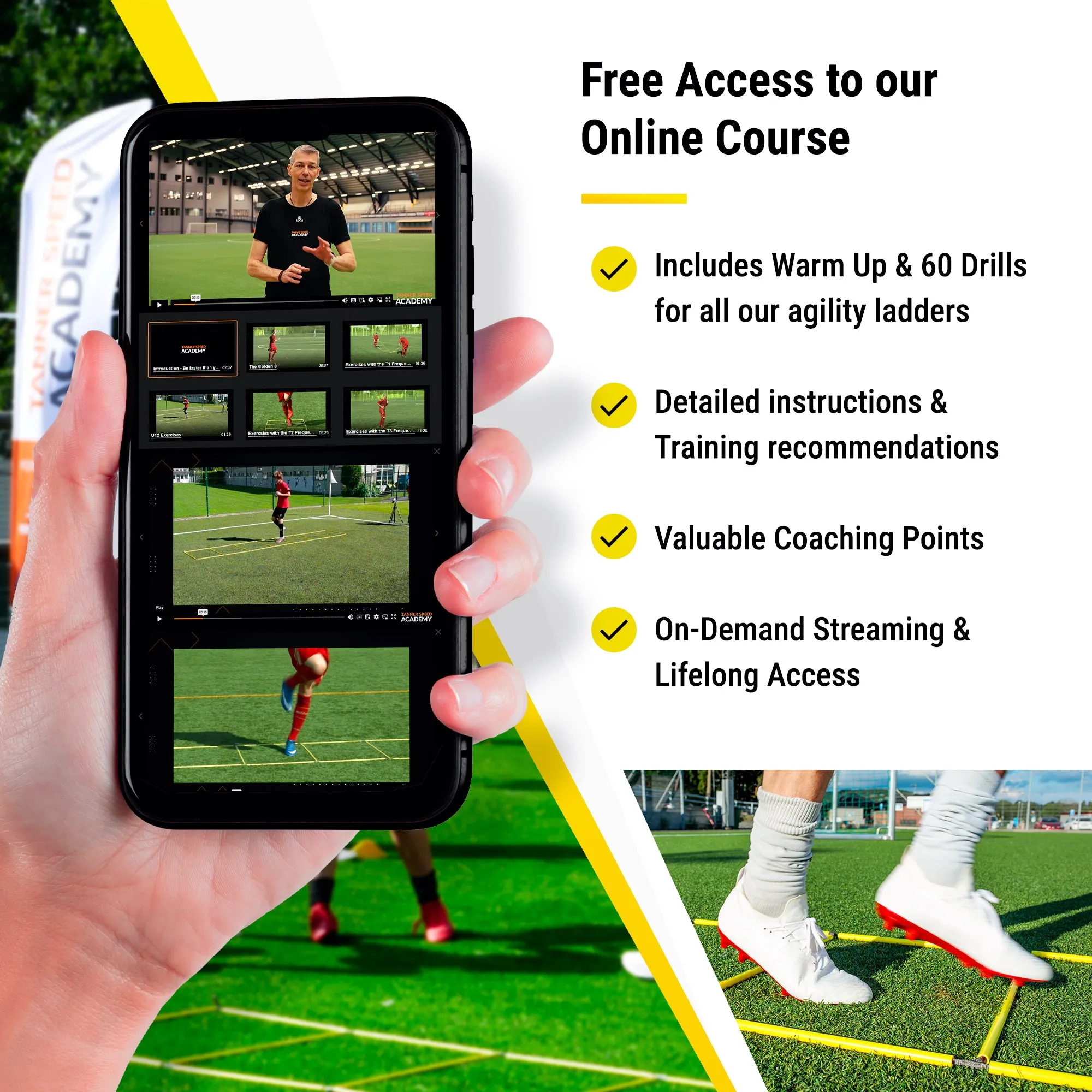 T2 Professional - Double Agility Ladder