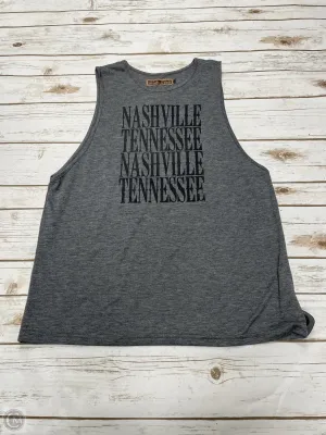 Tank Top By Clothes Mentor In Grey, Size: Xl