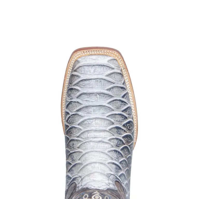 TANNER MARK MEN’S Python Natural Print Western Boots