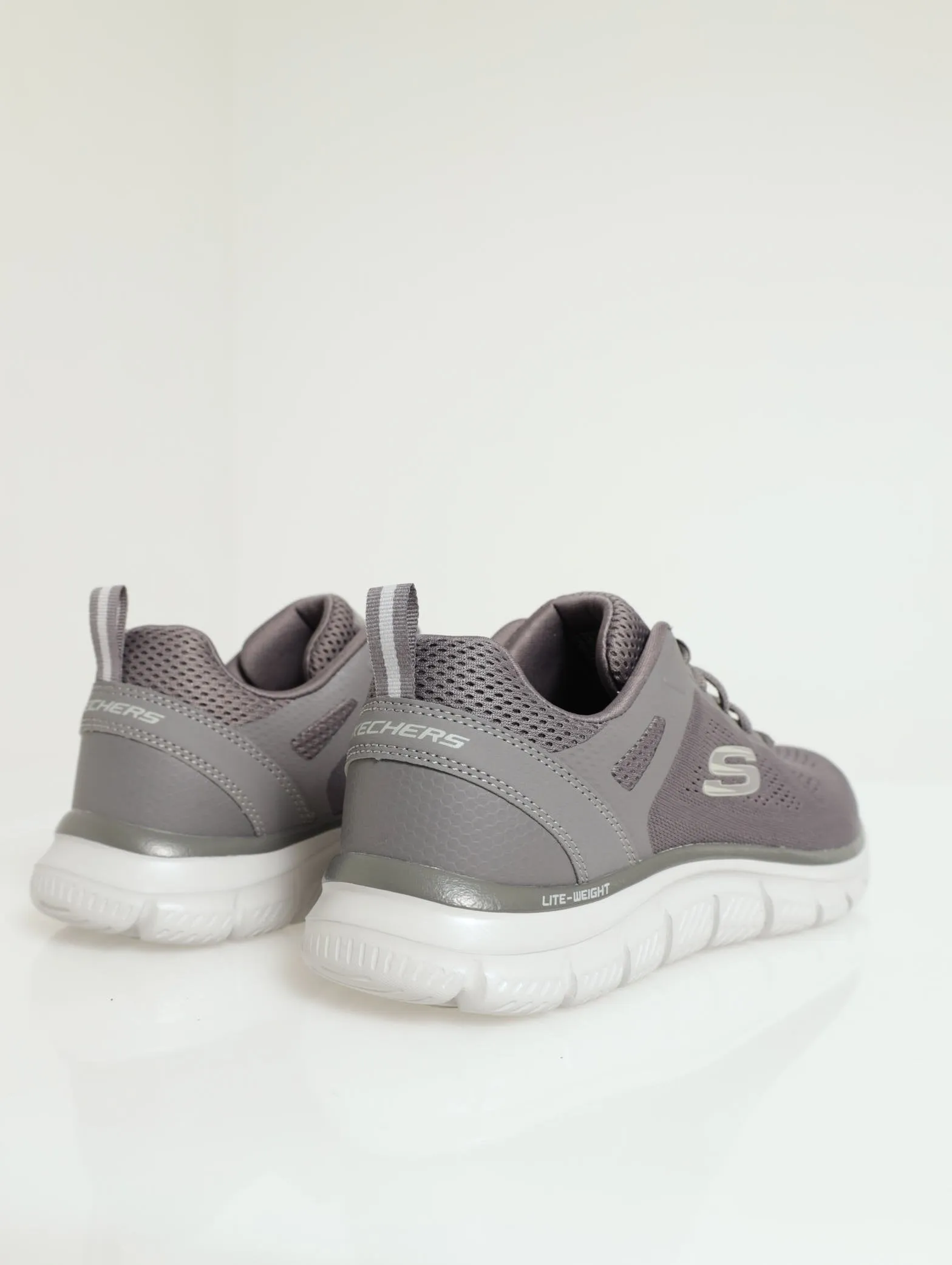 Track Lace Up Trainer - Charcoal