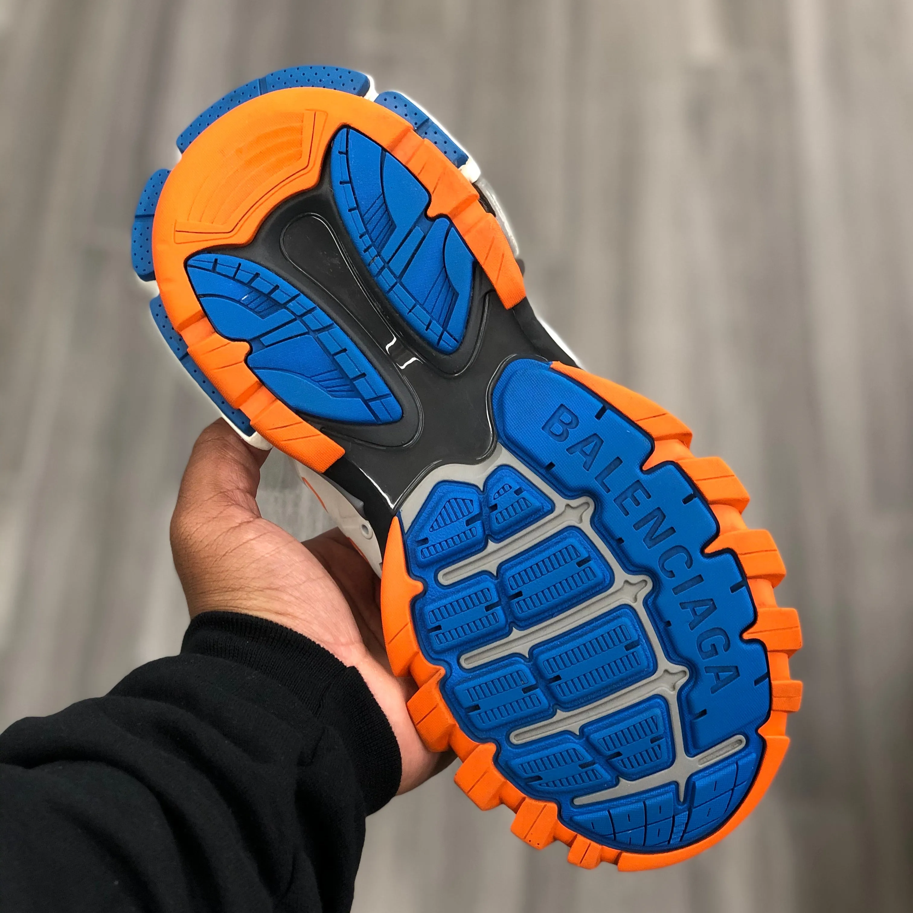Track Sneaker "Blue Orange”