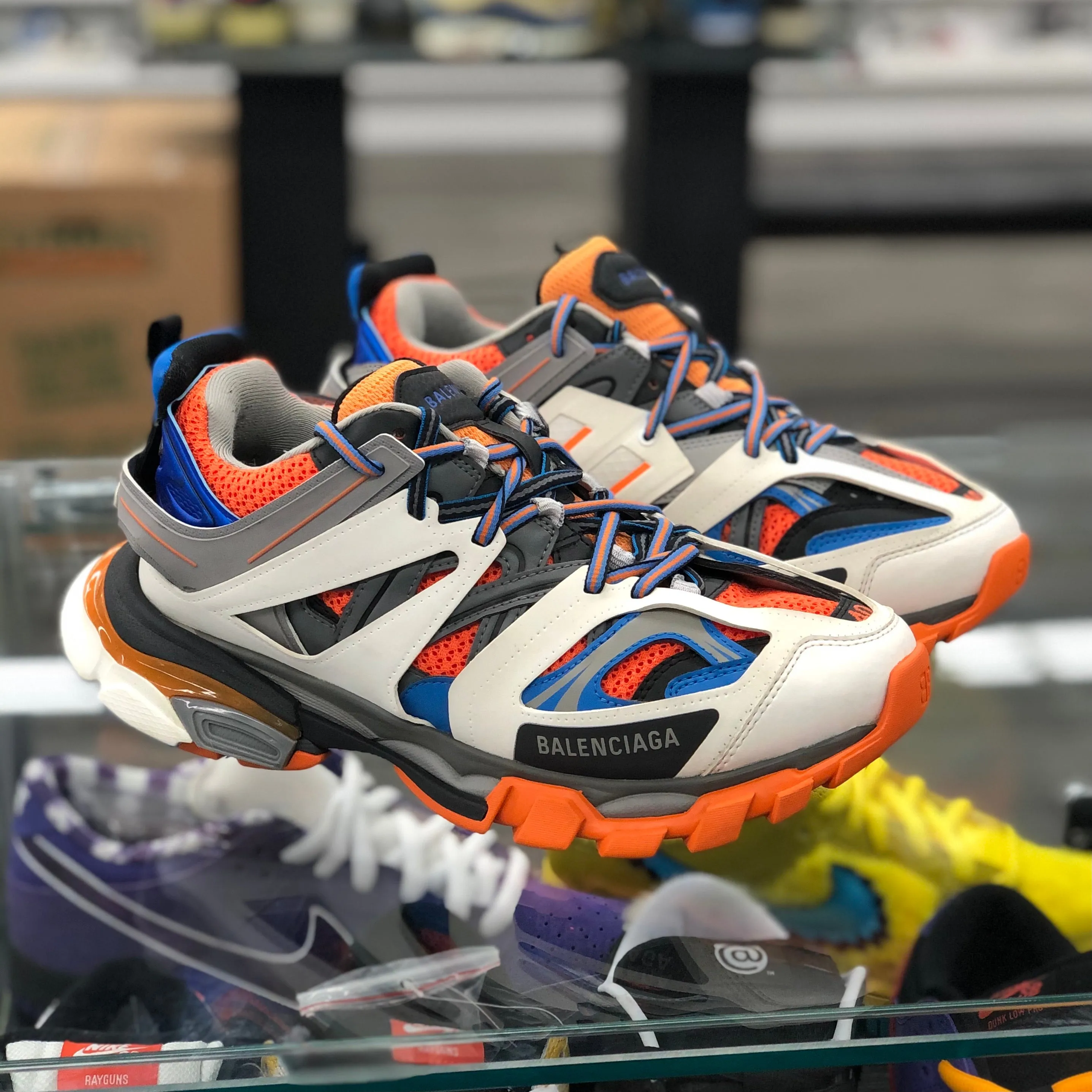 Track Sneaker "Blue Orange”