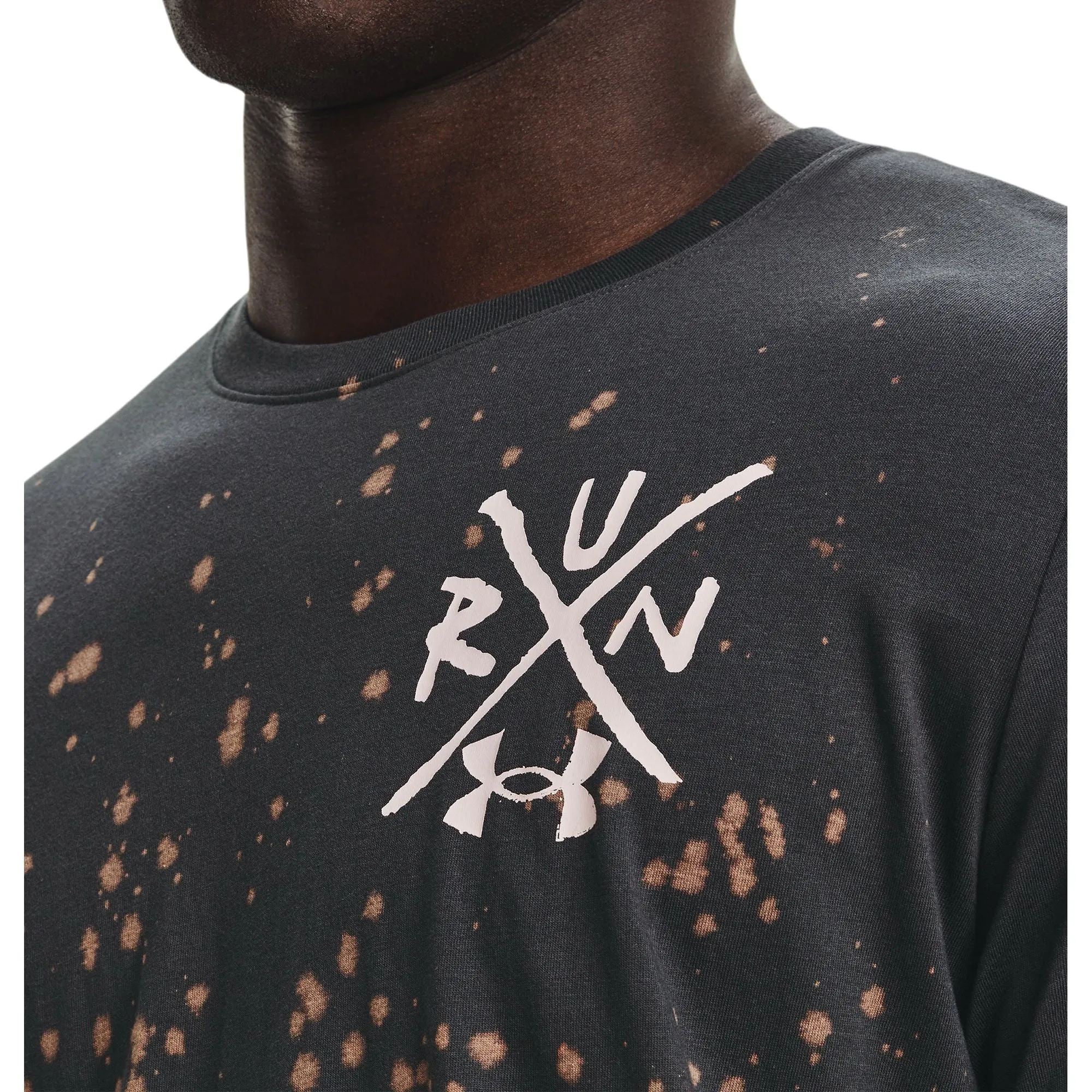 Under Armour Destroy All Miles Short Sleeve Mens Running Top - Grey