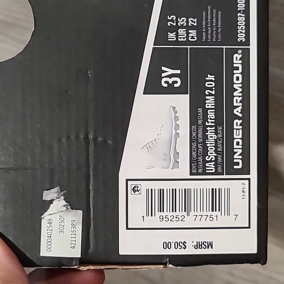 Under Armour Spotlight Fran RM 2.0 Jr Football Cleats