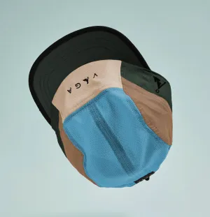 VAGA Club Cap - Camel/Beige Light Blue/Army Green