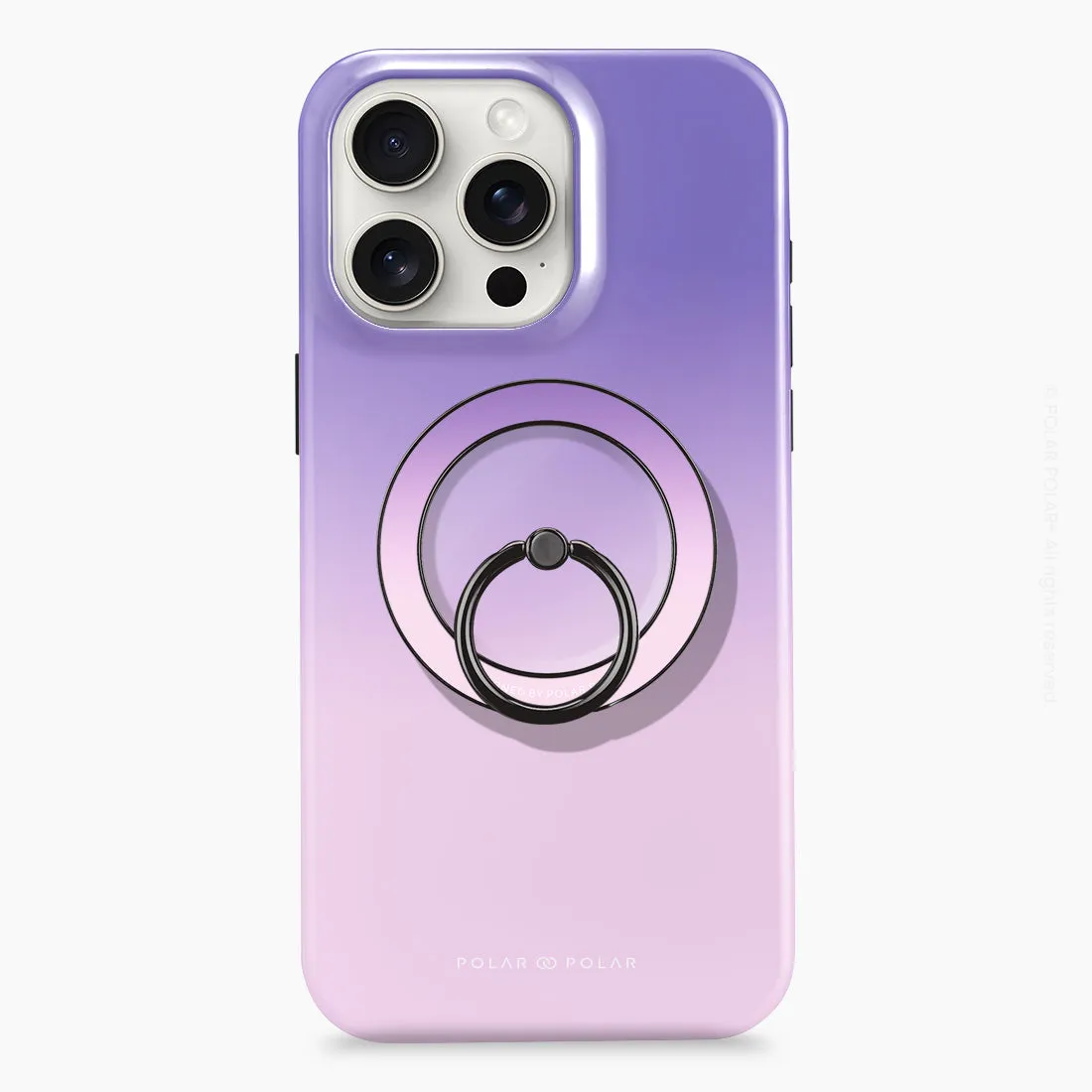 Violet Blue Pastel - Black MagSafe Phone Grip and Ring Holder Stand