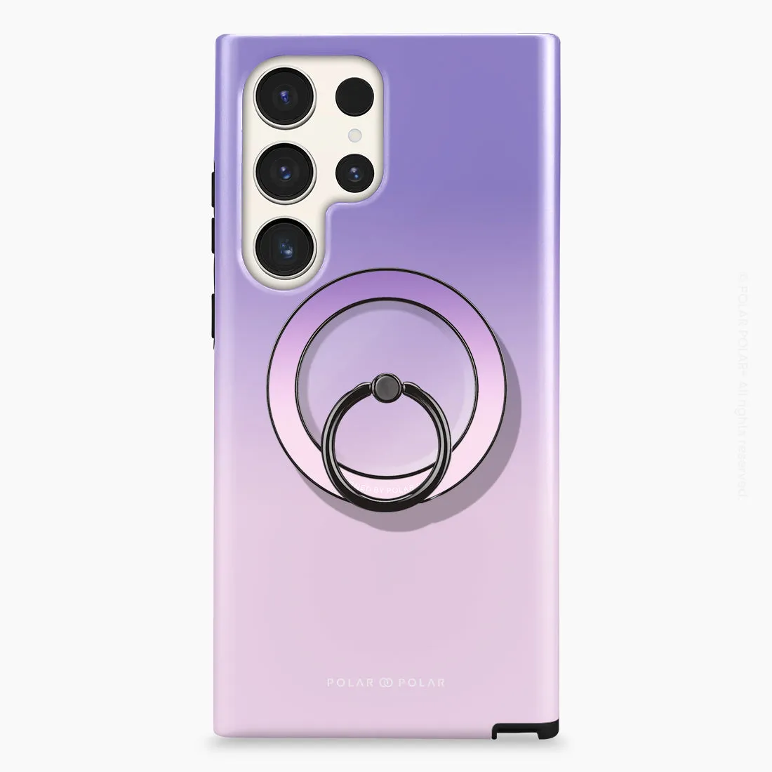 Violet Blue Pastel - Black MagSafe Phone Grip and Ring Holder Stand