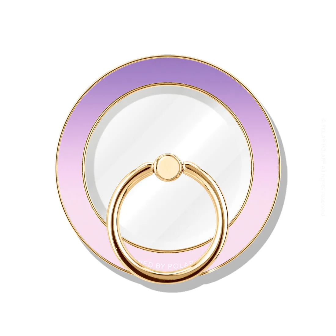 Violet Blue Pastel - Golden MagSafe Phone Grip and Ring Holder Stand