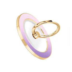 Violet Blue Pastel - Golden MagSafe Phone Grip and Ring Holder Stand