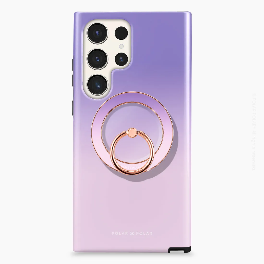 Violet Blue Pastel - Rose Gold MagSafe Phone Grip and Ring Holder Stand