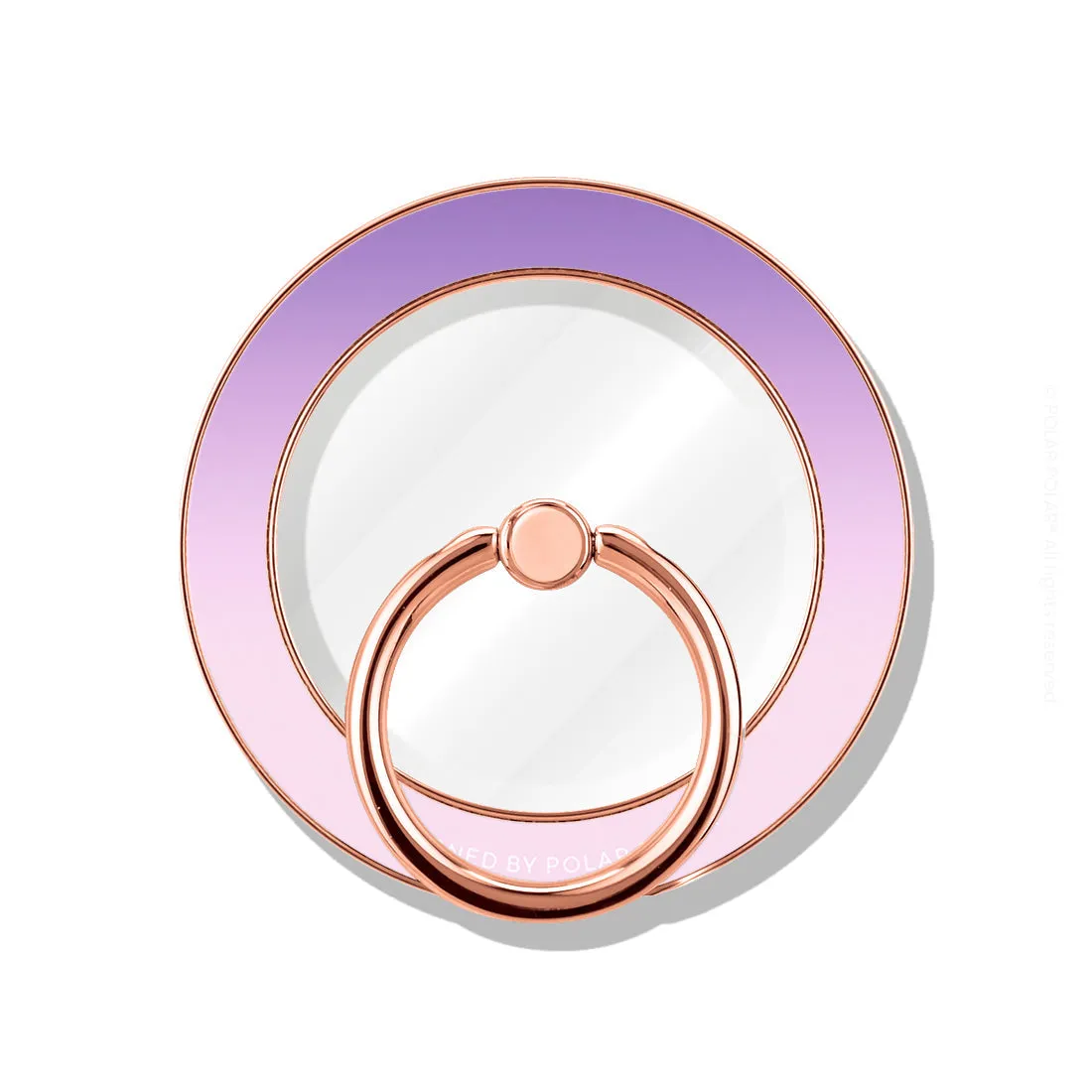 Violet Blue Pastel - Rose Gold MagSafe Phone Grip and Ring Holder Stand
