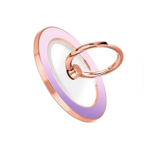 Violet Blue Pastel - Rose Gold MagSafe Phone Grip and Ring Holder Stand