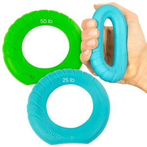 Vive Health Ergonomic Ring Grips - Hand & Forearm Strength