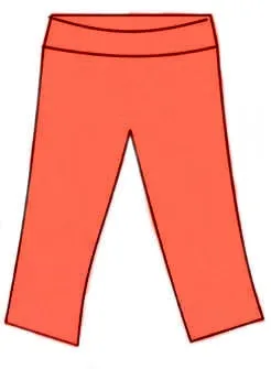 Vivid Coral YOGA - Lil Movement Bottoms