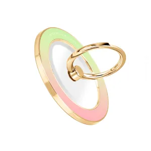 Watermelon Pastel - Golden MagSafe Phone Grip and Ring Holder Stand