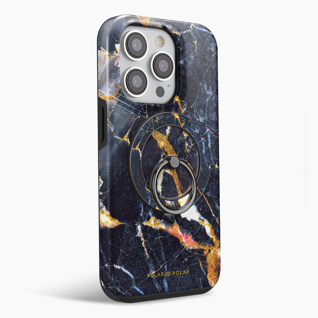 Winter Forest - Black MagSafe Phone Grip and Ring Holder Stand
