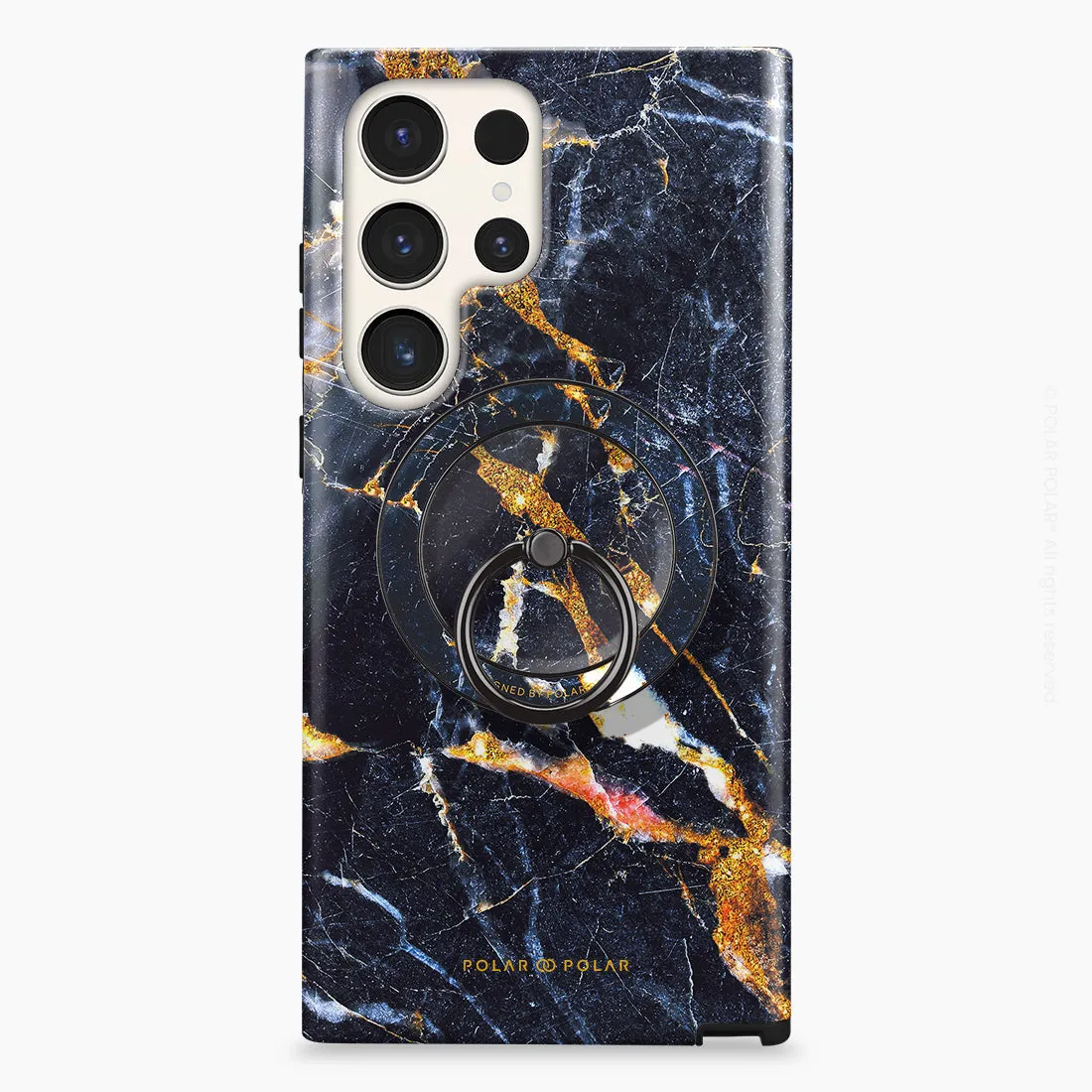 Winter Forest - Black MagSafe Phone Grip and Ring Holder Stand