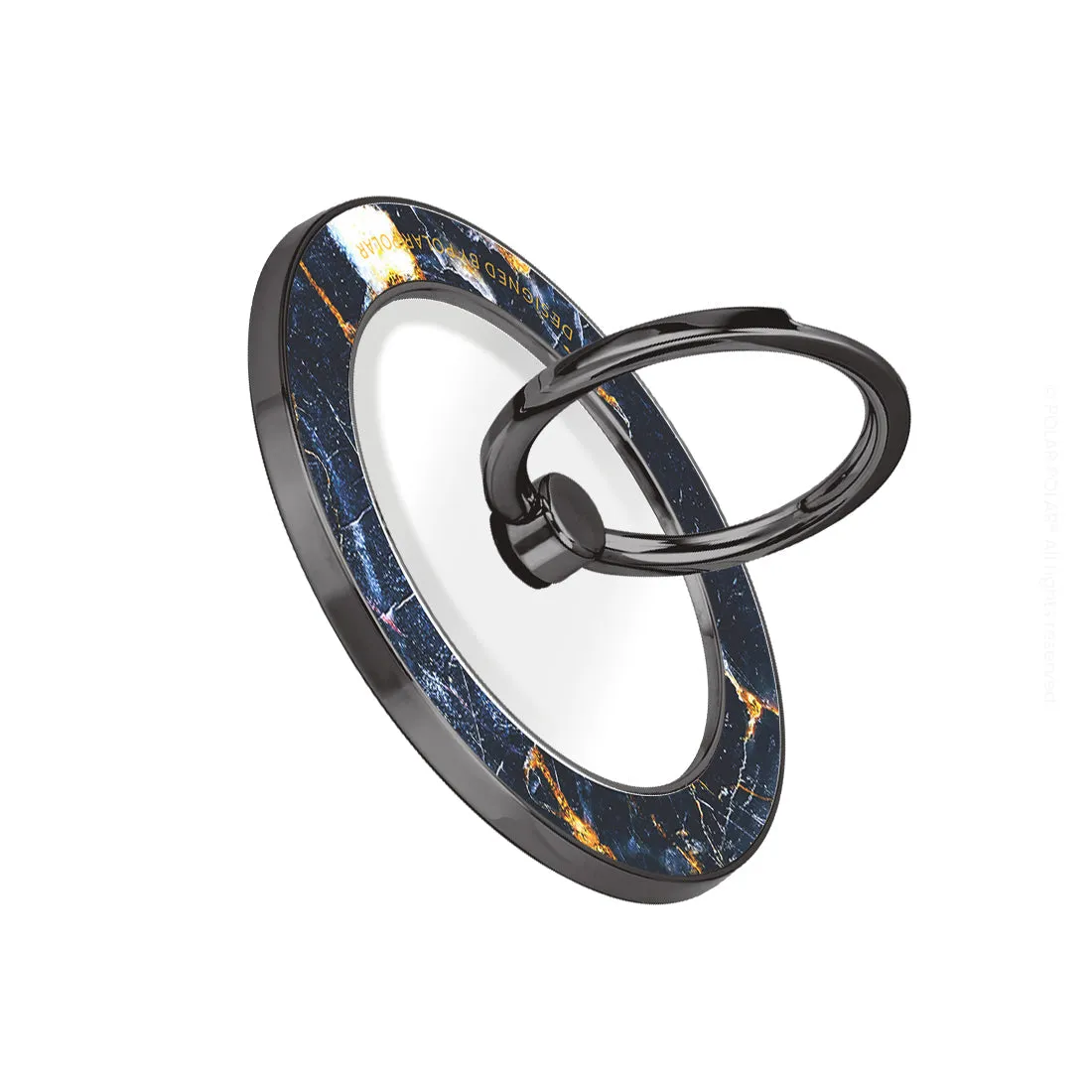 Winter Forest - Black MagSafe Phone Grip and Ring Holder Stand