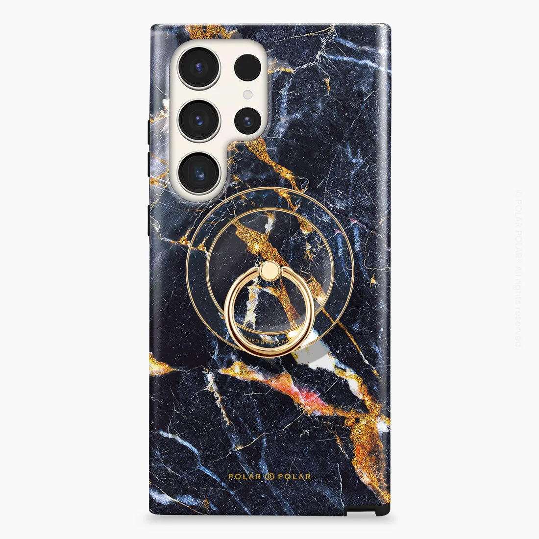Winter Forest - Golden MagSafe Phone Grip and Ring Holder Stand