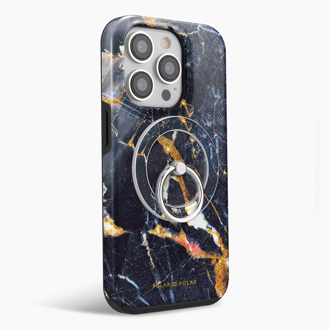 Winter Forest - Silver MagSafe Phone Grip and Ring Holder Stand