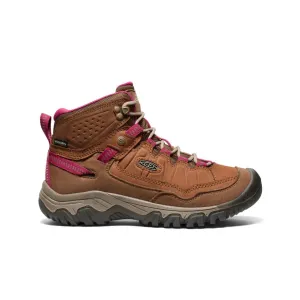 WOMEN'S KEEN TARGHEE IV MID WATERPROOF HIKING BOOT | BISON / BEAUJOLAIS