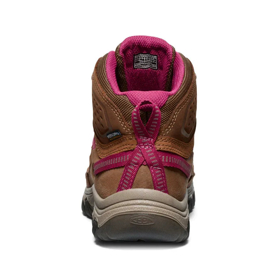 WOMEN'S KEEN TARGHEE IV MID WATERPROOF HIKING BOOT | BISON / BEAUJOLAIS